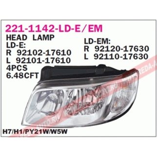 Фара левая DEPO 221-1142L-LD-E фото