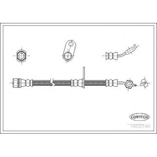 Шланг тормозной CORTECO 19032190 фото