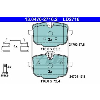 Колодки торм.зад. CERAMIC фото