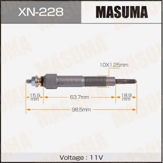 Свеча накаливания Masuma XN-228 фото