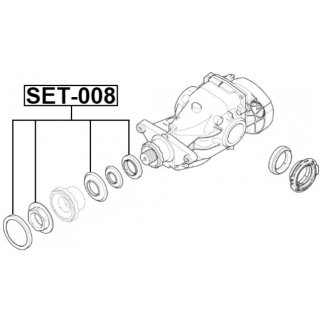 Сальник редуктора заднего моста комплект фото 2