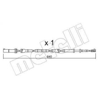 Датчик износа колодок METELLI _SU.312 фото