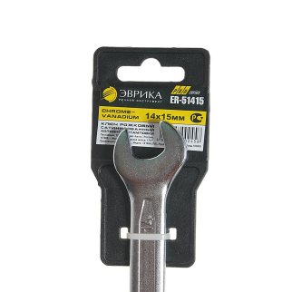 Ключ рожковый 14х15мм PRO ЭВРИКА фото