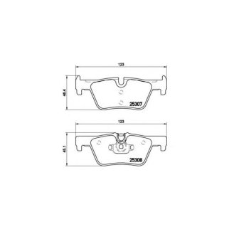 Колодки тормозные задние дисковые к-кт Brembo P 06 071 фото