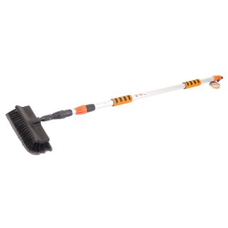 Щетка для мытья автомобиля AB-1965 телескопическая с мягкой ручкой 135-250см фото 1