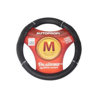 Оплетка на руль GL-1020 BK/BK (M) фото