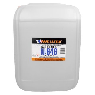 Растворитель 646 WELLTEX канистра 10л фото