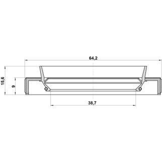 Сальник привода FEBEST 95HBY-40640916R фото 2