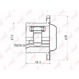 ШРУС внутренний передний LYNXauto CI-8010 фото