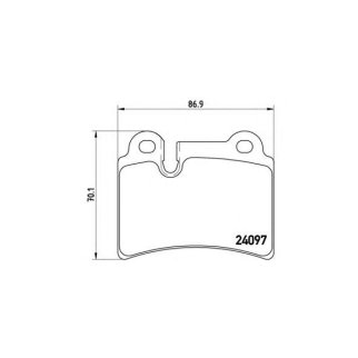 Колодки тормозные к-кт brembo P 85 111 фото