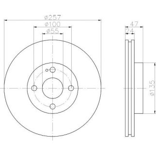 Диск тормозной передний вентилируемый TEXTAR 92103100 фото