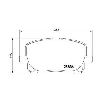 Колодки тормозные передние к-кт brembo P 83 061 фото