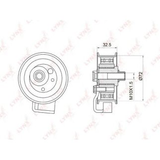 Ролик ГРМ LYNXauto PB1007 фото
