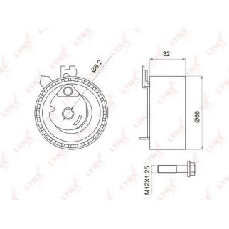 Ролик ГРМ LYNXauto PB1053 фото