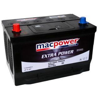 Аккумуляторная батарея MACPOWER for AMERICAN 6СТ 75 пр. 65-850(Ford Exp.) 294х189х172 Турция фото