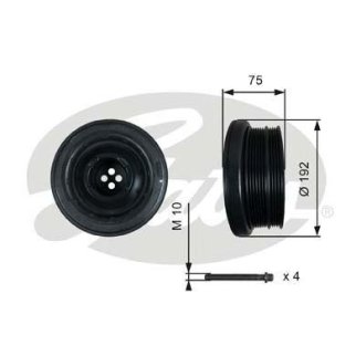 Шкив коленвала 7845-20055 фото