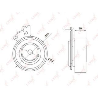 Ролик-натяжитель ремня ГРМ LYNXauto PB-1049 фото