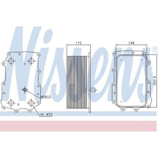 Радиатор масляный Nissens 90726 фото