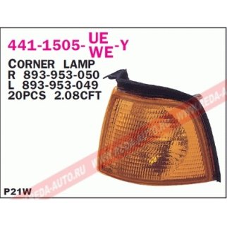 Указатель поворота левый желтый DEPO 441-1505L-UE-Y фото