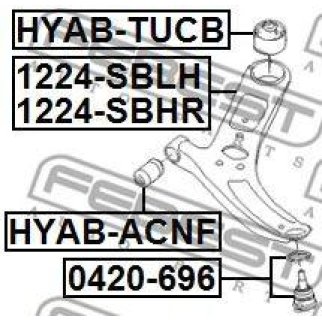 Рычаг передний левый FEBEST 1224-SBLH фото