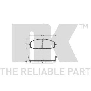Колодки тормозные NK 222255 фото