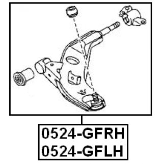 Рычаг передний левый FEBEST 0524-GFLH фото 2