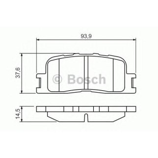 Колодки тормозные задние дисковые к-кт BOSCH 0 986 494 359 фото
