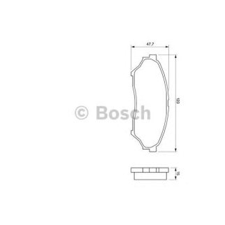 Колодки тормозные передние к-кт BOSCH 0 986 424 713 фото