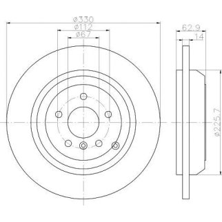 Диск тормозной задний TEXTAR 92150803 фото