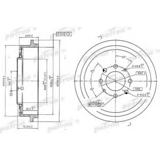 Барабан тормозной PATRON PDR1156 фото