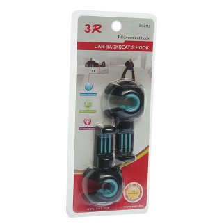 Вешалка автомобильная с крючками на подголовник 3R фото