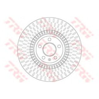 Диск тормозной передний вентилируемый TRW DF6216 фото