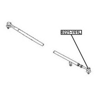 Наконечник рулевой ASVA 0221-Y61L фото