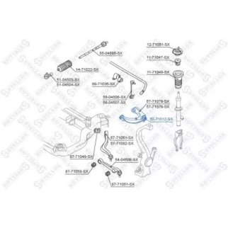 52-71012-SX_опора шаровая верхняя! Mazda 6 GG/GY all 02> фото