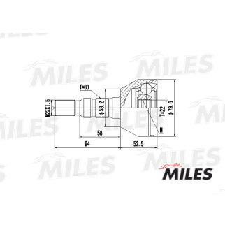 ШРУС OPEL ASTRA H/ZAFIRA B 1.2-1.6 04- нар. фото