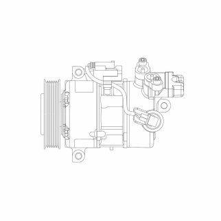 Компрессор кондиц. для а/м BMW 3 (E90) (05-)/1 (E81) (04-) (LCAC 26173) фото 3