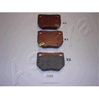 Колодки тормозные задние дисковые к-кт ashika 51-01-129 фото
