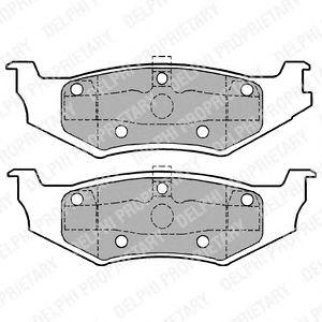 Колодки тормозные к-кт DELPHI LP1162 фото