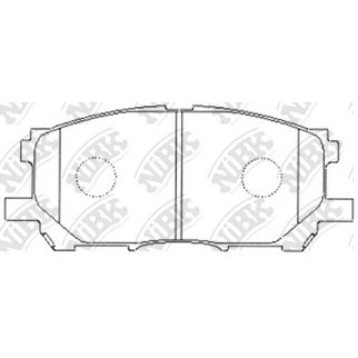 Колодки тормозные передние к-кт NiBK PN1497 фото