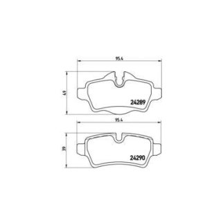 Колодки тормозные к-кт brembo P 06 052 фото