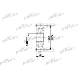 Шрус привода PATRON PCV3014 фото