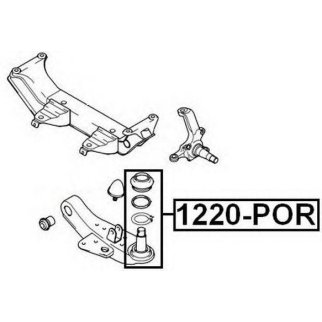 Опора шаровая ASVA 1220-POR фото