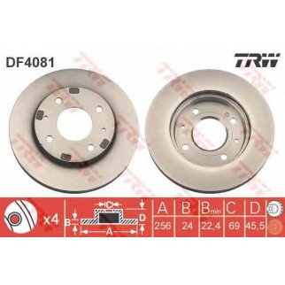Диск торм.HYUNDAI SANTAMO 2.0 [1998/10-2002/10], HYUNDAI SANTAMO 2.0 16V [1999/05-...], фото