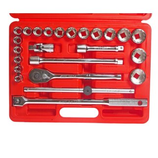 Набор головок торцевых 12-гранных 1/2" 10-32мм 24 предмета (в кейсе) JTC /1 фото 2