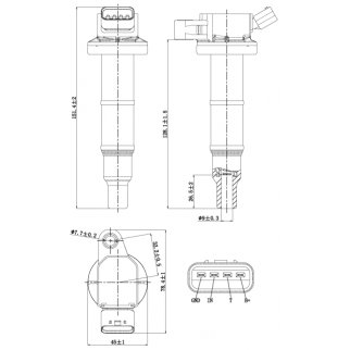 Катушка зажигания FEBEST 01640-003 фото 2