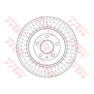 Диск тормозной задний TRW DF6175S фото