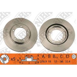 Диск тормозной передний для Daihatsu фото