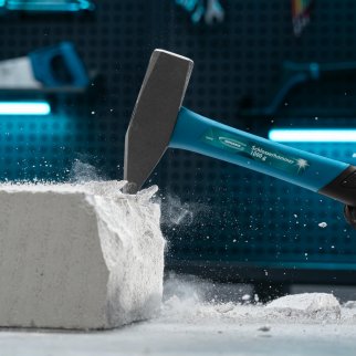 Молоток 1000г квадратный боек, фибергласовая обрезиненная рукоятка GROSS фото 1