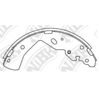 Колодки барабанные к-кт NiBK FN3413 фото