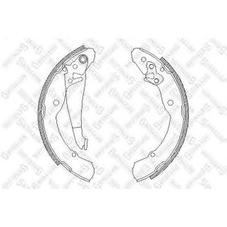 Колодки барабанные Skoda Octavia 1.4-1.8/1.9TDi/SDi 96> STELLOX 093100_SX фото